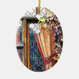 VICTORIAN ENGLAND CERAMIC TREE DECORATION