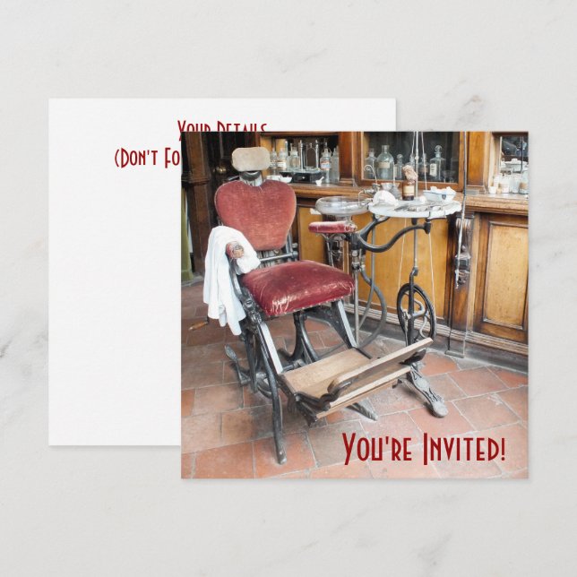 VICTORIAN ENGLAND INVITATION (Front/Back)