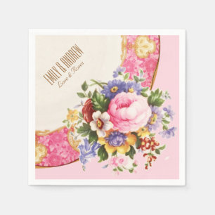 Victorian English Rose Garden Party Napkins
