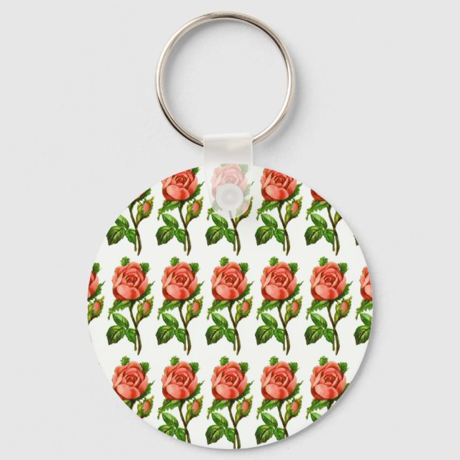 Victorian English Roses Keychain (Front)