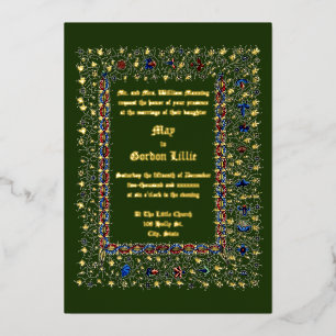 Victorian Era 1883 Mediaeval Style Wedding