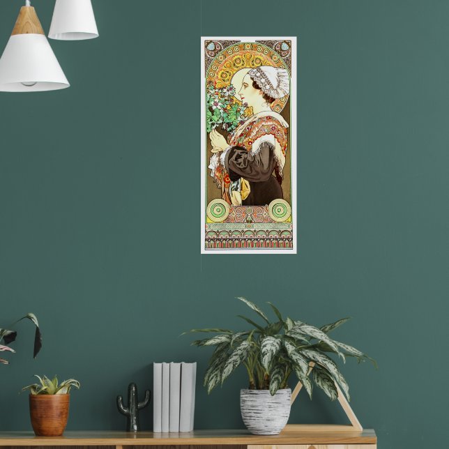 Victorian Era Art Nouveau Thistle From The Sands Poster (Living Room 1)