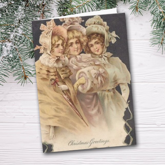 Victorian Era Christmas Carolers Card (Creator Uploaded)