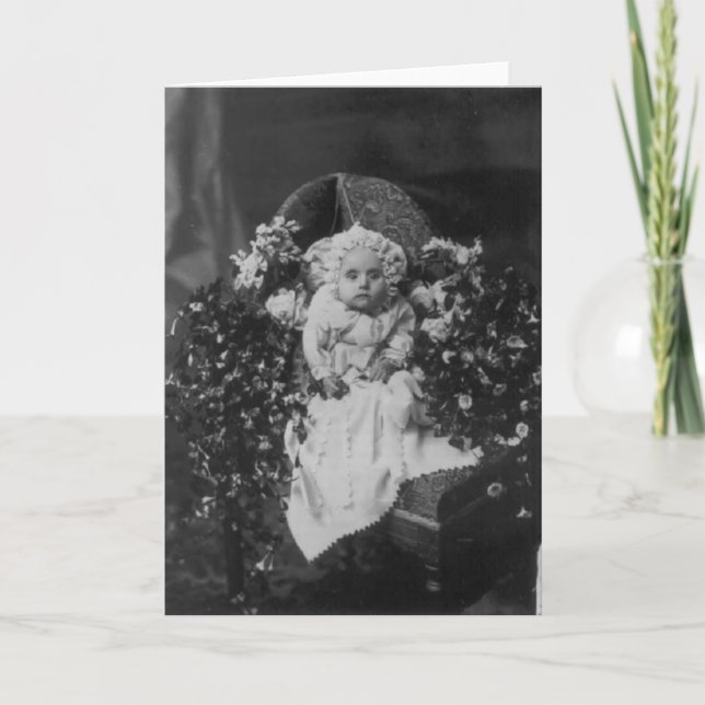 Victorian Era Death Photo Card (Front)