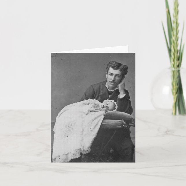 Victorian Era Death Photo Card (Front)