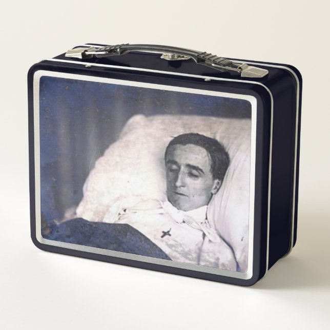 Victorian Era Death Photo Metal Lunch Box (Back)