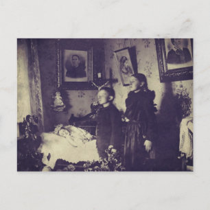 Victorian Era Death Photo Postcard