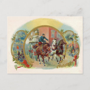 Victorian Era Firefighter Postcard