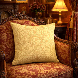 Victorian Era Floral Foliage Pattern by Dresser Cushion