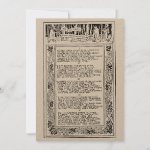 Victorian Era Good King Wenceslas Holiday Card