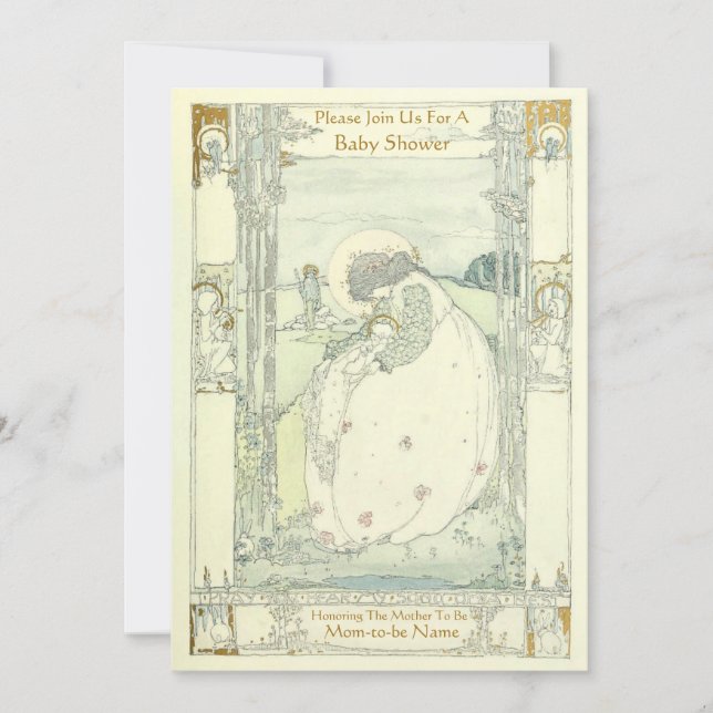 Victorian Era Jessie Marion King Invitation (Front)