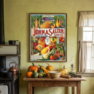 Victorian Era Oddly Odd Gourds Catalogue Cover Poster