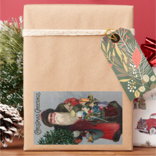 Victorian Era Santa Christmas Sticker