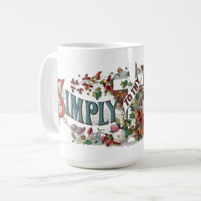 Victorian Era Simply To The (Cross) I Cling Coffee Mug (Front Left)