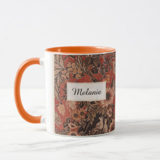 Victorian Era Vintage Botanical Personalised Mug