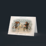 Victorian Evenings at Home Christmas Card<br><div class="desc">Vintage Victorian bird family Christmas card.  High quality vintage image.</div>