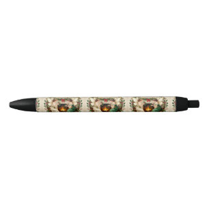Victorian Fairies Christmas Spirirt Black Ink Pen