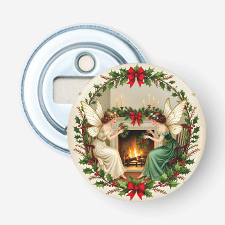 Victorian Fairies Christmas Spirirt Bottle Opener