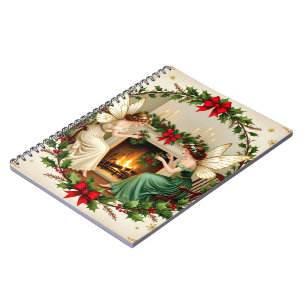 Victorian Fairies Christmas Spirirt Notebook