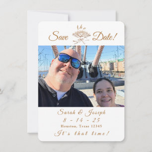 Victorian Fan Wedding Save The Date