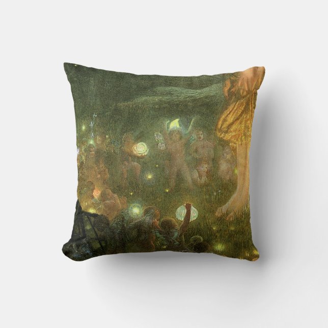 Victorian Fantasy Fine Art  Throw Pillow (Front)