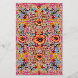 Victorian Fantasy Floral Scrapbook Craft Paper