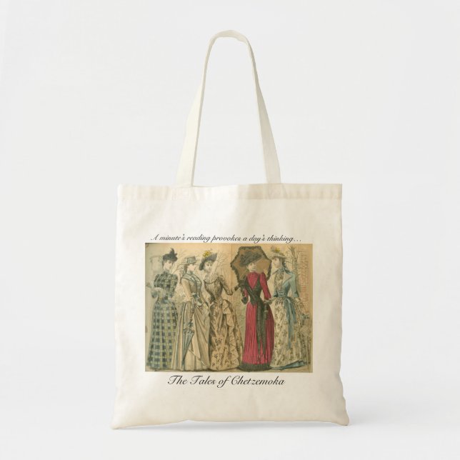 Victorian Fashion Plate Tote Bag (Front)