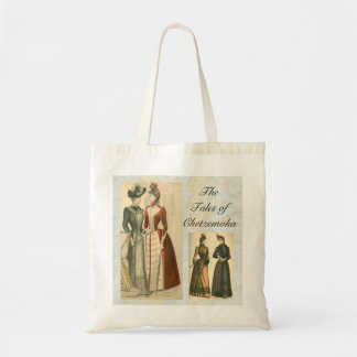 Victorian fashion plates tote bag