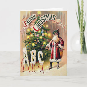 Victorian Father Christmas Holiday Card