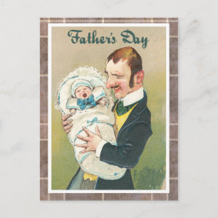 Victorian Father's Day Postcard