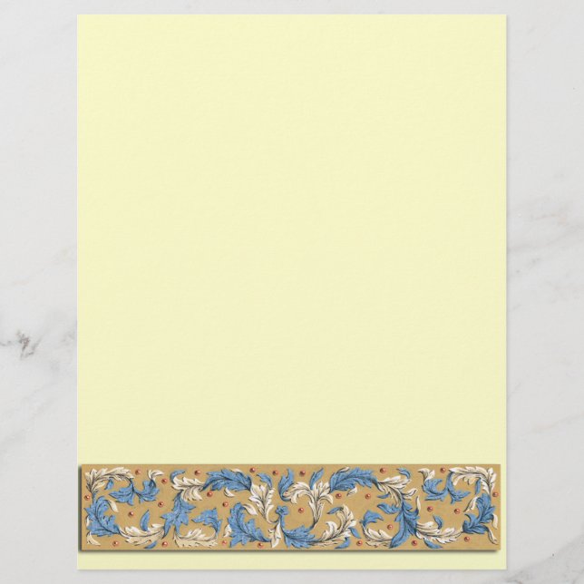 Victorian Feathers Border Flyer (Front)