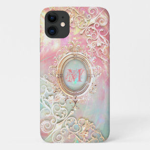 Victorian filigree opalescent gemstone iPhone 11 case