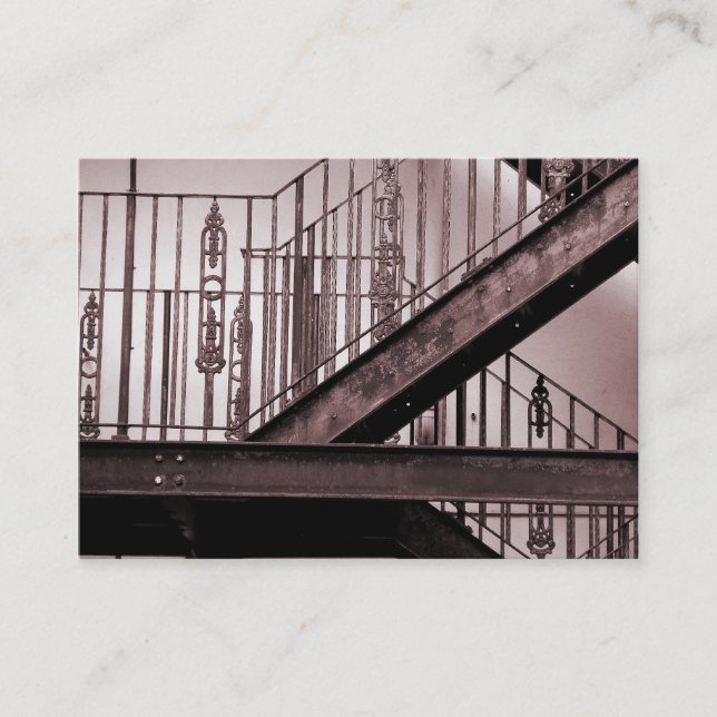 Victorian Fire Escape Business Card (Front)