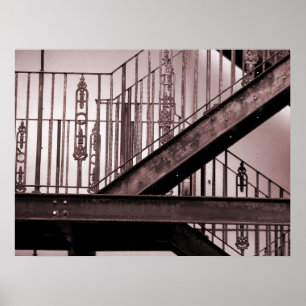 Victorian Fire Escape Poster