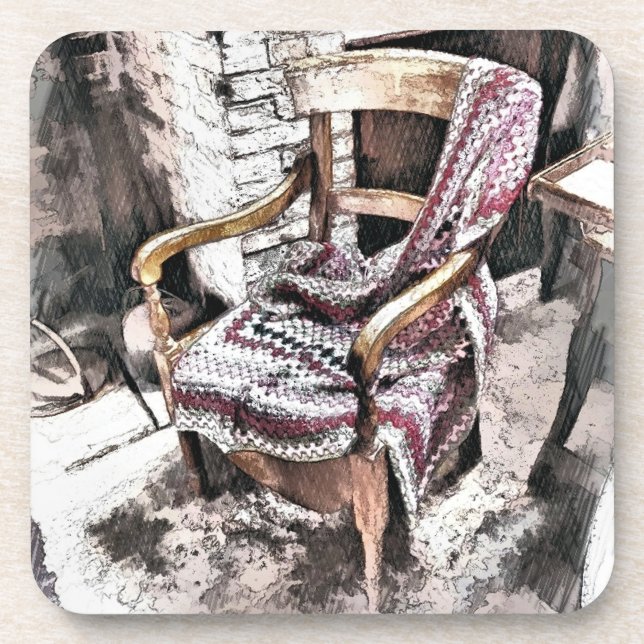 VICTORIAN FIRESIDE CHAIR COASTER (Front)
