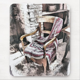 VICTORIAN FIRESIDE CHAIR MOUSE MAT