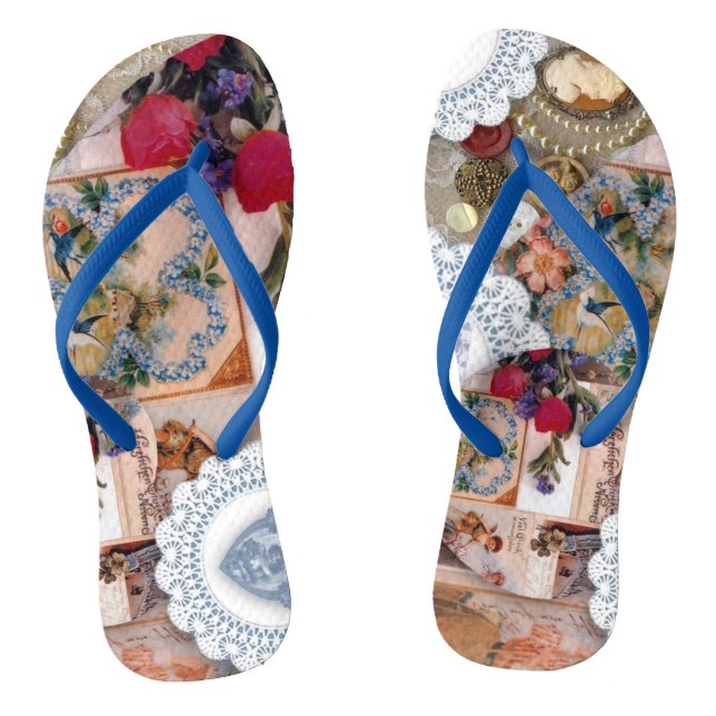 Victorian Flip Flops (Footbed)