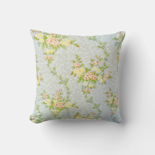 Victorian Floral and Vine Cushion