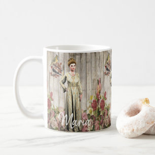 Victorian Floral Bird Mug