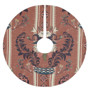 Victorian Floral Bouquet: Ornate Vintage Pattern Brushed Polyester Tree Skirt