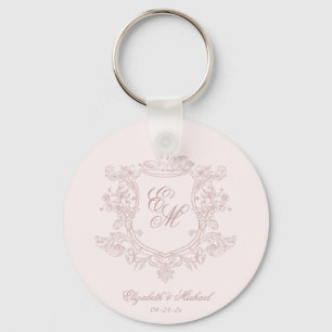 victorian floral garden luxe key ring