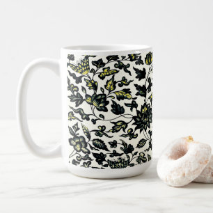 Victorian Floral Ornament Pattern Coffee Mug