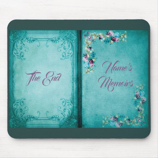 Victorian floral rose flowers elegant mouse mat (Front)