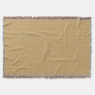 Victorian Floral Wallpaper In Buttercup Rugs Throw Blanket