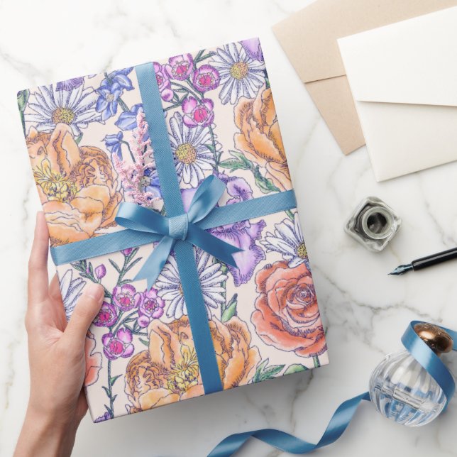 Victorian Floral Wrapping Paper (Gifting)
