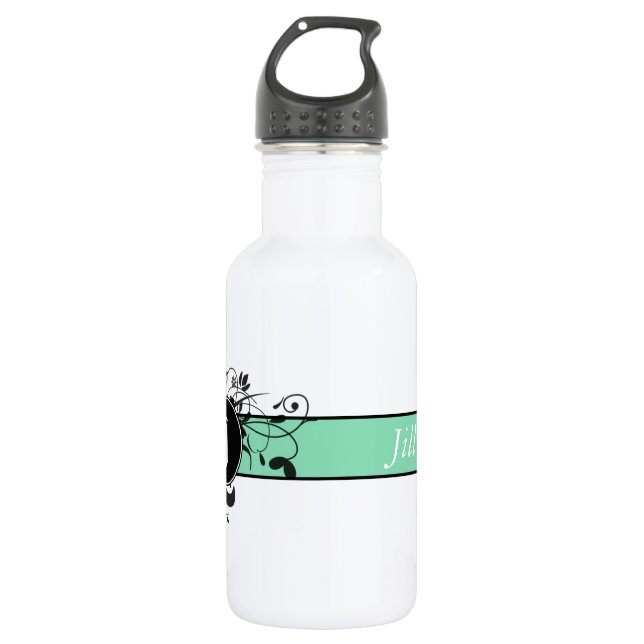 Victorian Flourish Monogrammed 532 Ml Water Bottle (Front)
