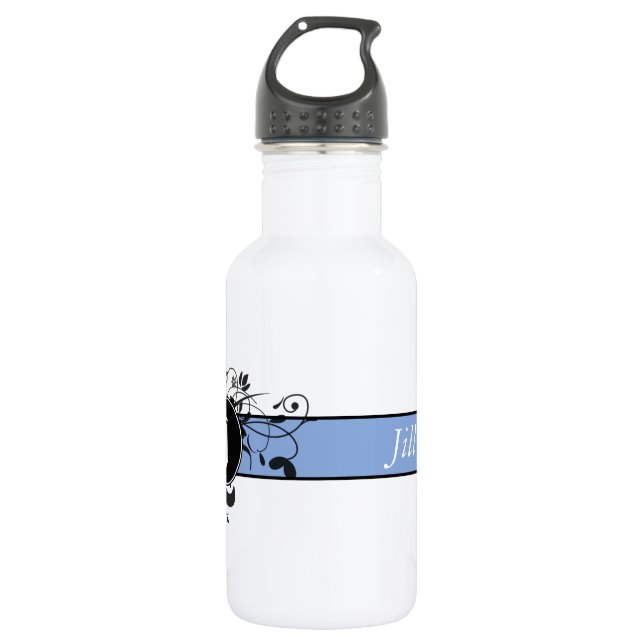 Victorian Flourish Monogrammed 532 Ml Water Bottle (Front)