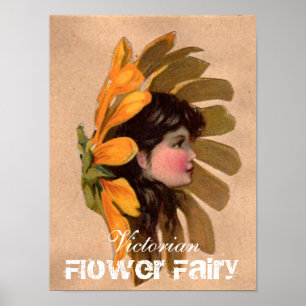 Victorian Flower Fairy Poster