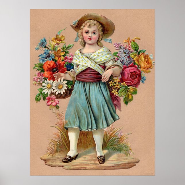 Victorian flower girl  poster (Front)