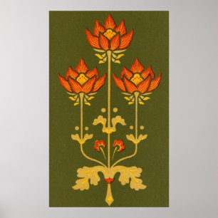Victorian Flower Poster